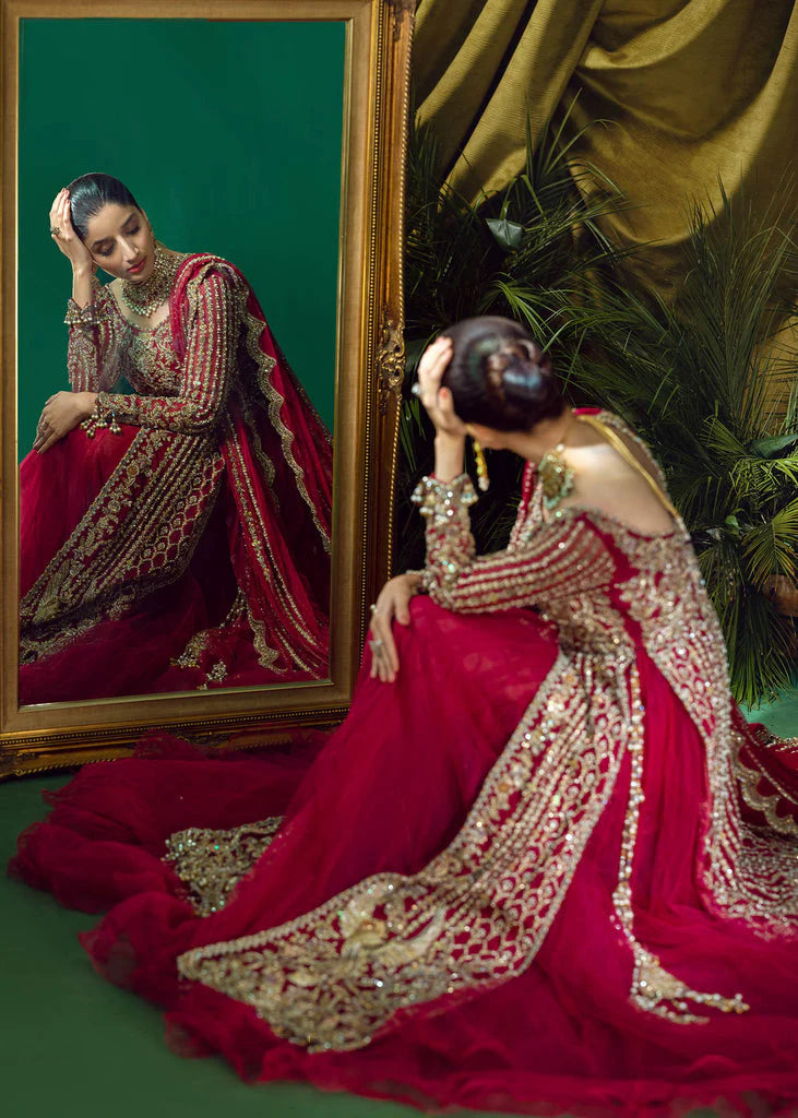 BRIDLE RUFFLED NET LEHENGA