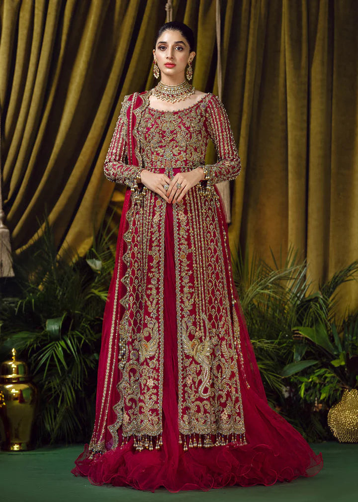 BRIDLE RUFFLED NET LEHENGA