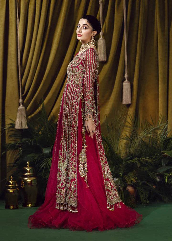 BRIDLE RUFFLED NET LEHENGA