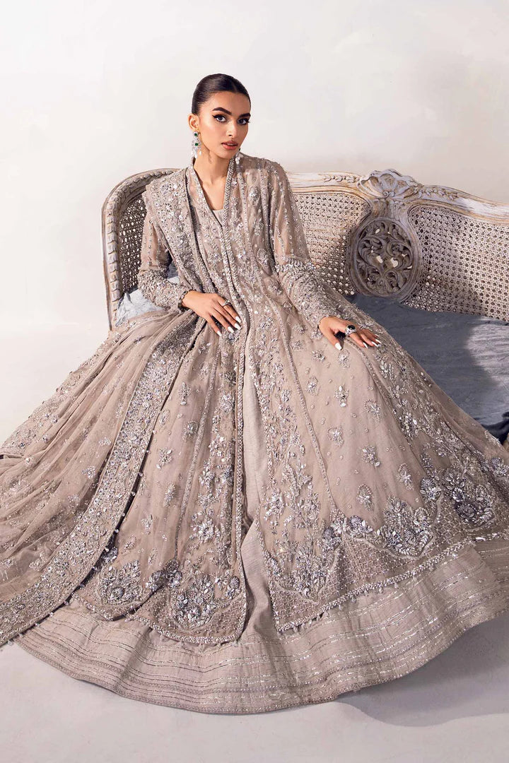 BRIDAL WEAR IN OPEN FROCK AND LEHENGA STYLE