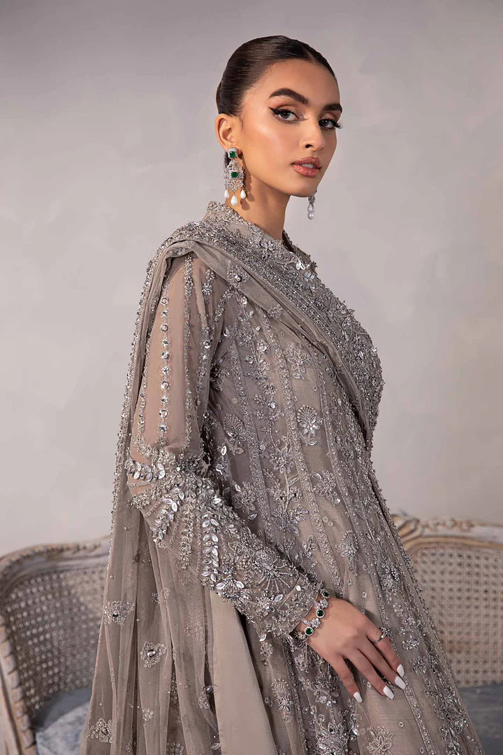 BRIDAL WEAR IN OPEN FROCK AND LEHENGA STYLE