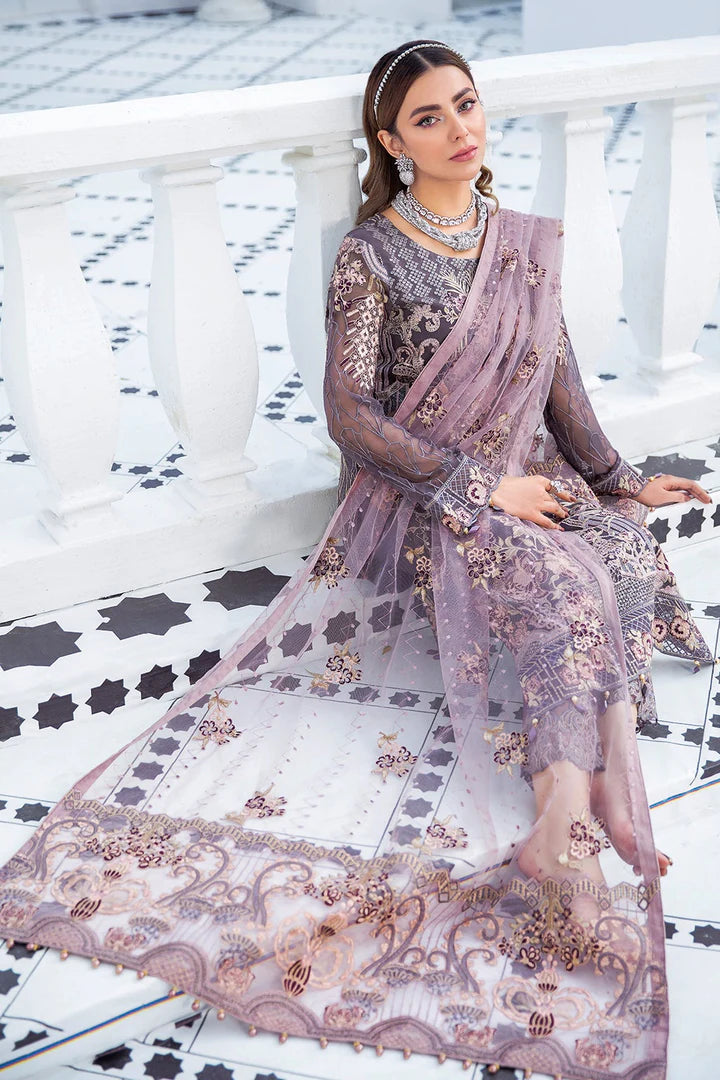 PARTY WEAR SALWAR KAMEEZ IN GREY SHADE