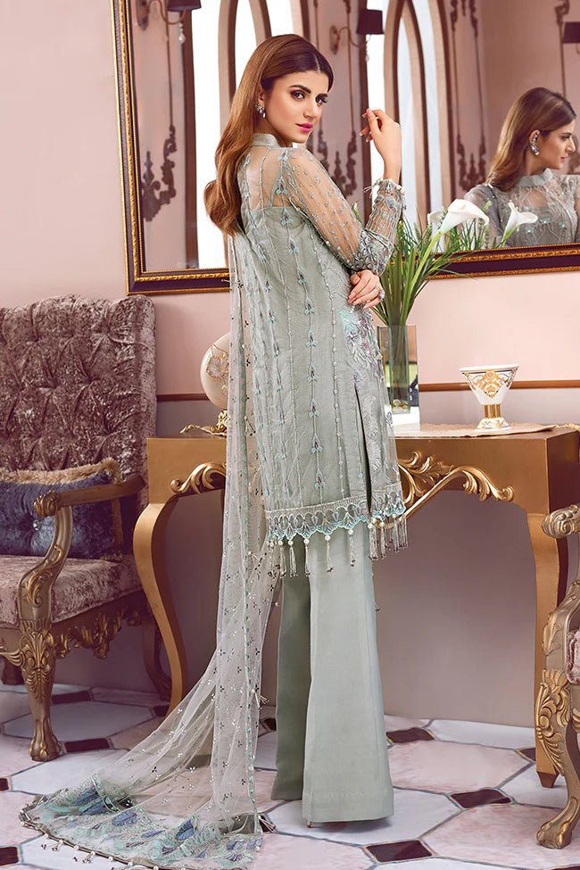 DESIGNER EMBROIDERED NET DRESS FOR PARTY WEAR