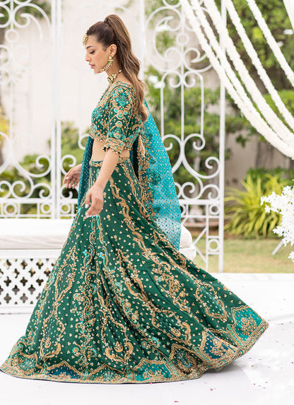MAHSA EMERALD LEHENGA CHOLI