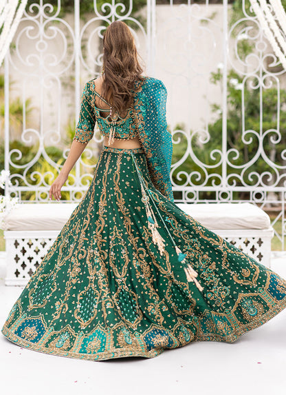 MAHSA EMERALD LEHENGA CHOLI