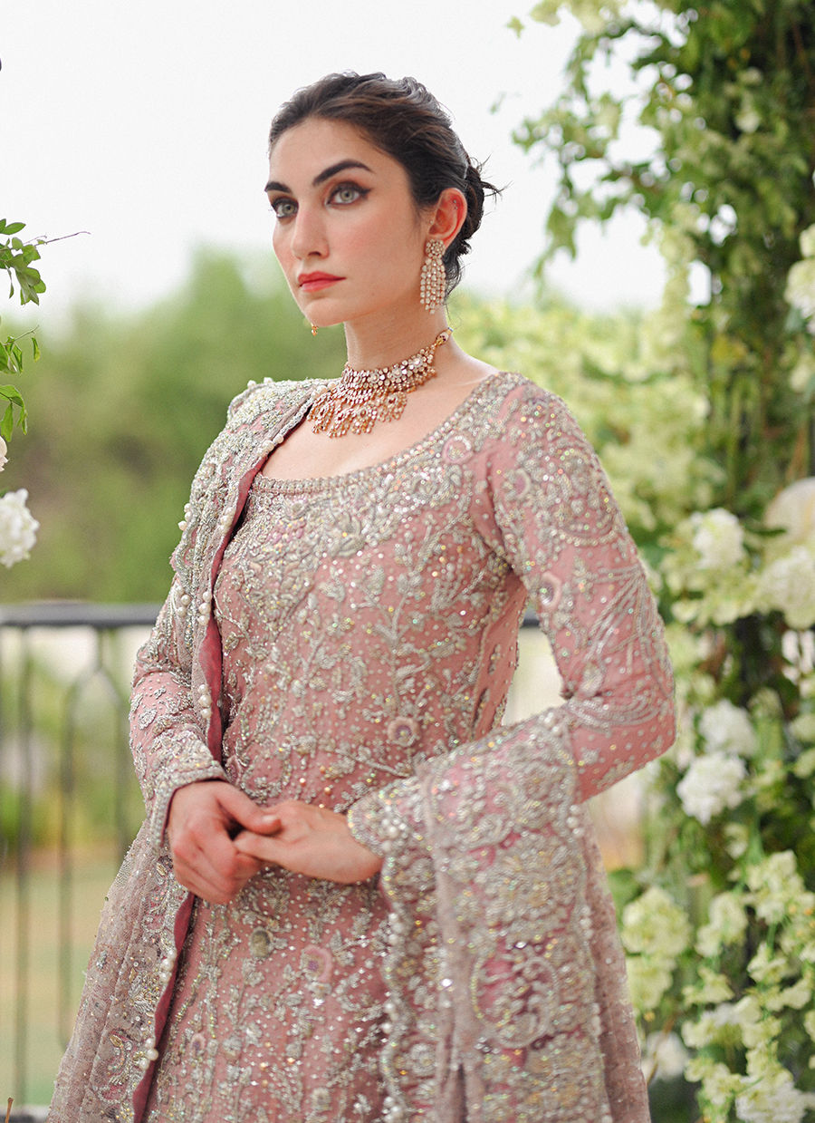 AANYA ROSE PINK FRENCH CHANTILLY BRIDAL
