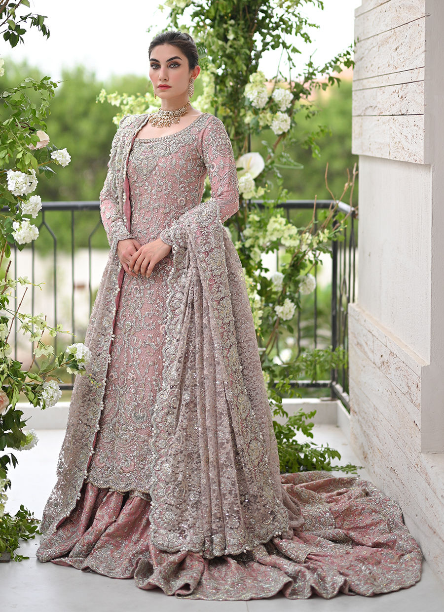 AANYA ROSE PINK FRENCH CHANTILLY BRIDAL