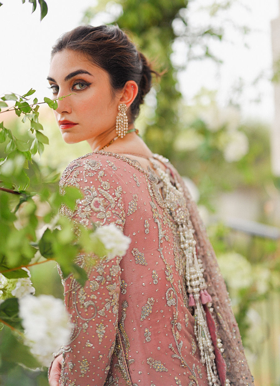 AANYA ROSE PINK FRENCH CHANTILLY BRIDAL