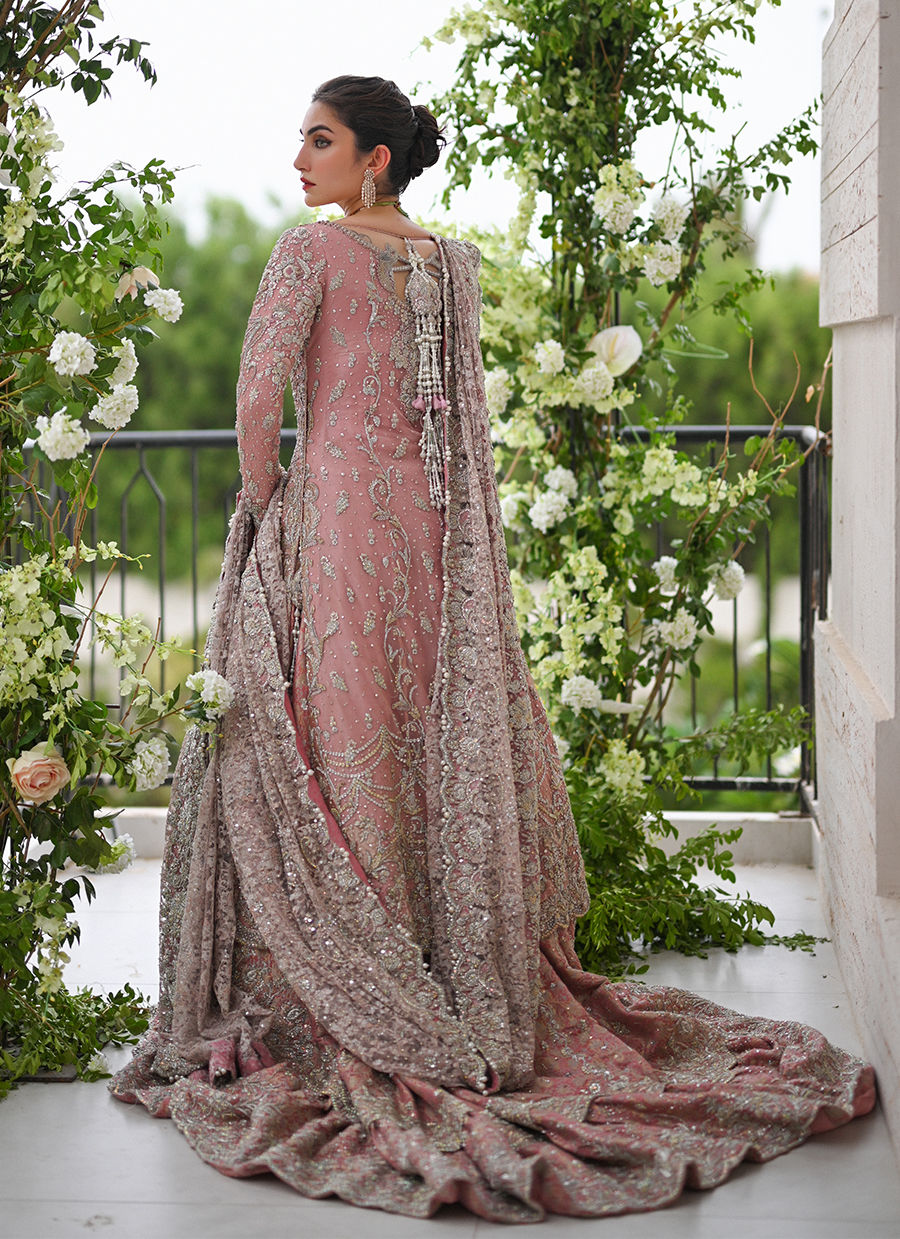 AANYA ROSE PINK FRENCH CHANTILLY BRIDAL