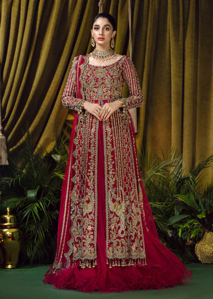 BRIDLE RUFFLED NET LEHENGA