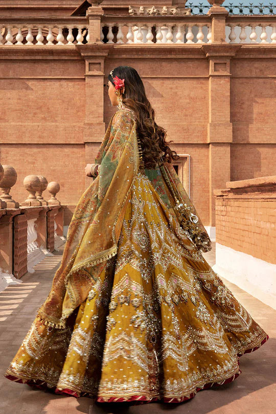 Choli with Mustard Lehenga BY HAFIZ BRIDAL