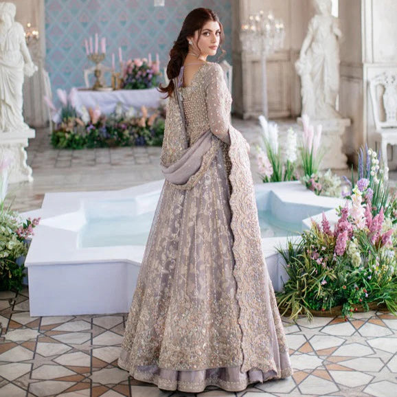 EMBELLISHED LILAC LEHENGA GOWN