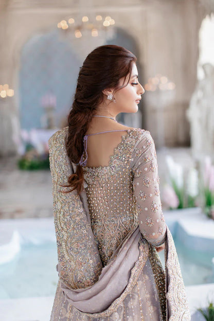 EMBELLISHED LILAC LEHENGA GOWN