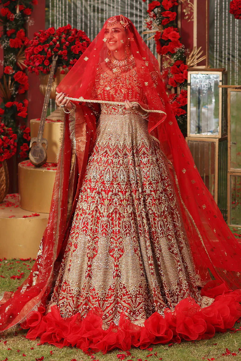 GOLD AND RED BY HAFIZ BRIDAL