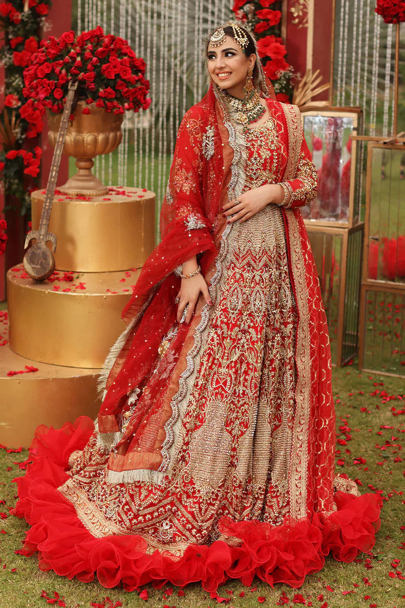 GOLD AND RED BY HAFIZ BRIDAL