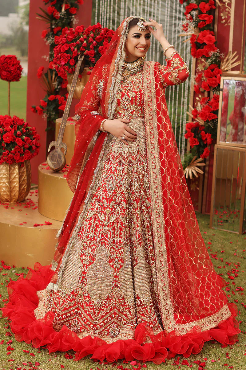 GOLD AND RED BY HAFIZ BRIDAL