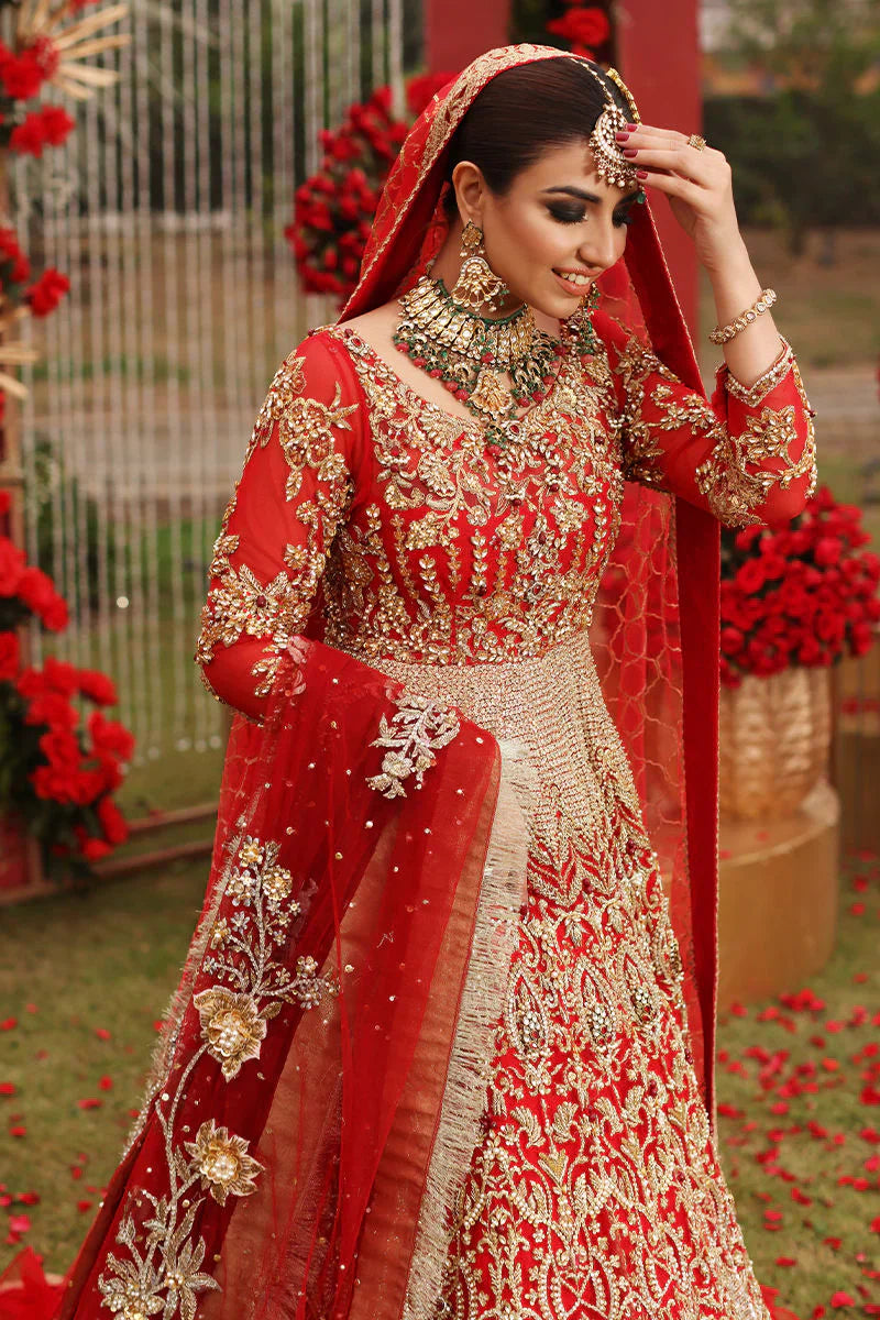 GOLD AND RED BY HAFIZ BRIDAL