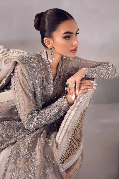 BRIDAL WEAR IN OPEN FROCK AND LEHENGA STYLE