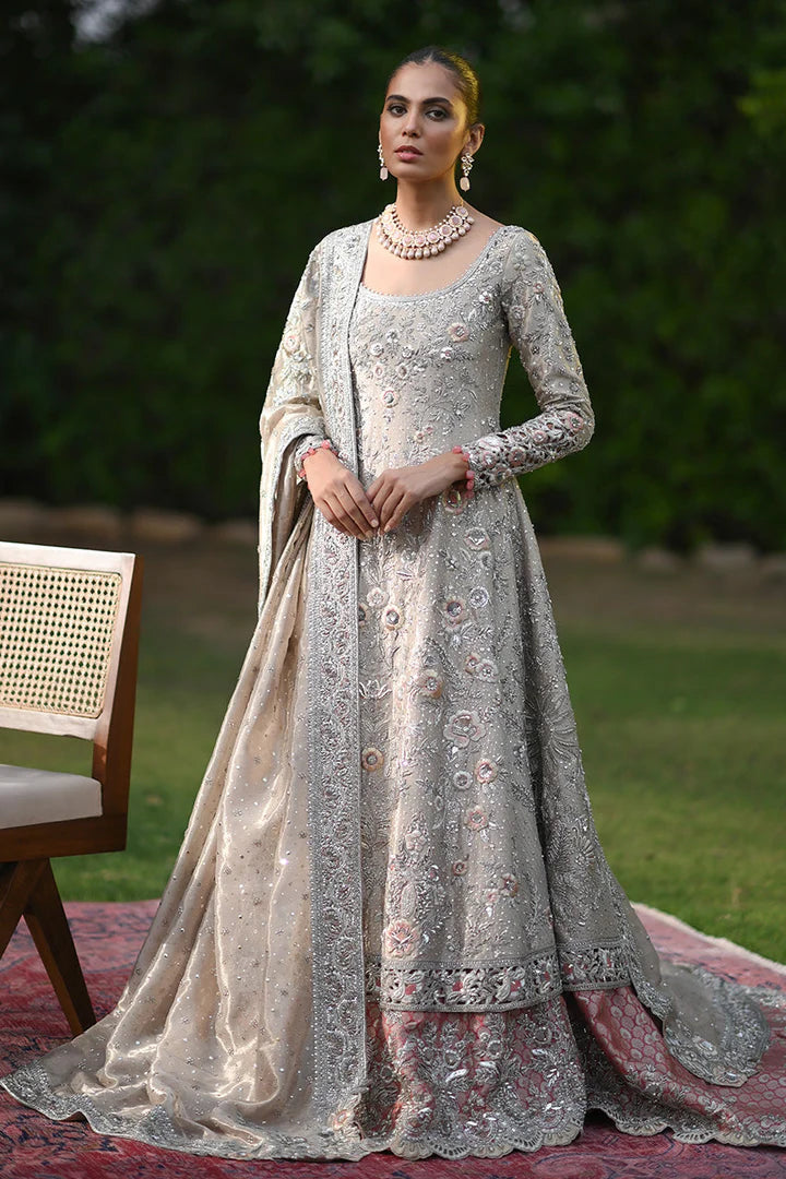 PEACH PINK LEHENGA WITH LONG SHIRT FOR BRIDAL WEAR