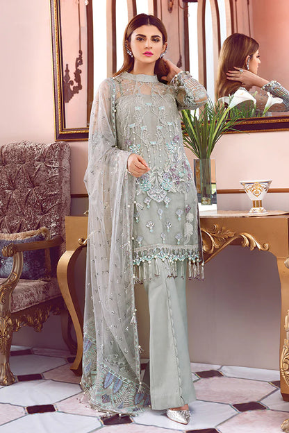 DESIGNER EMBROIDERED NET DRESS FOR PARTY WEAR