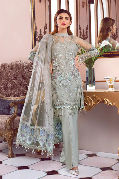 DESIGNER EMBROIDERED NET DRESS FOR PARTY WEAR