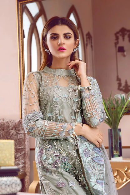 DESIGNER EMBROIDERED NET DRESS FOR PARTY WEAR