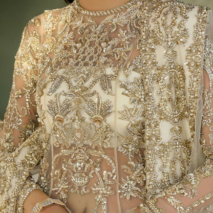 White Nikkah Sharara Shirt Pakistani Wedding Dresses